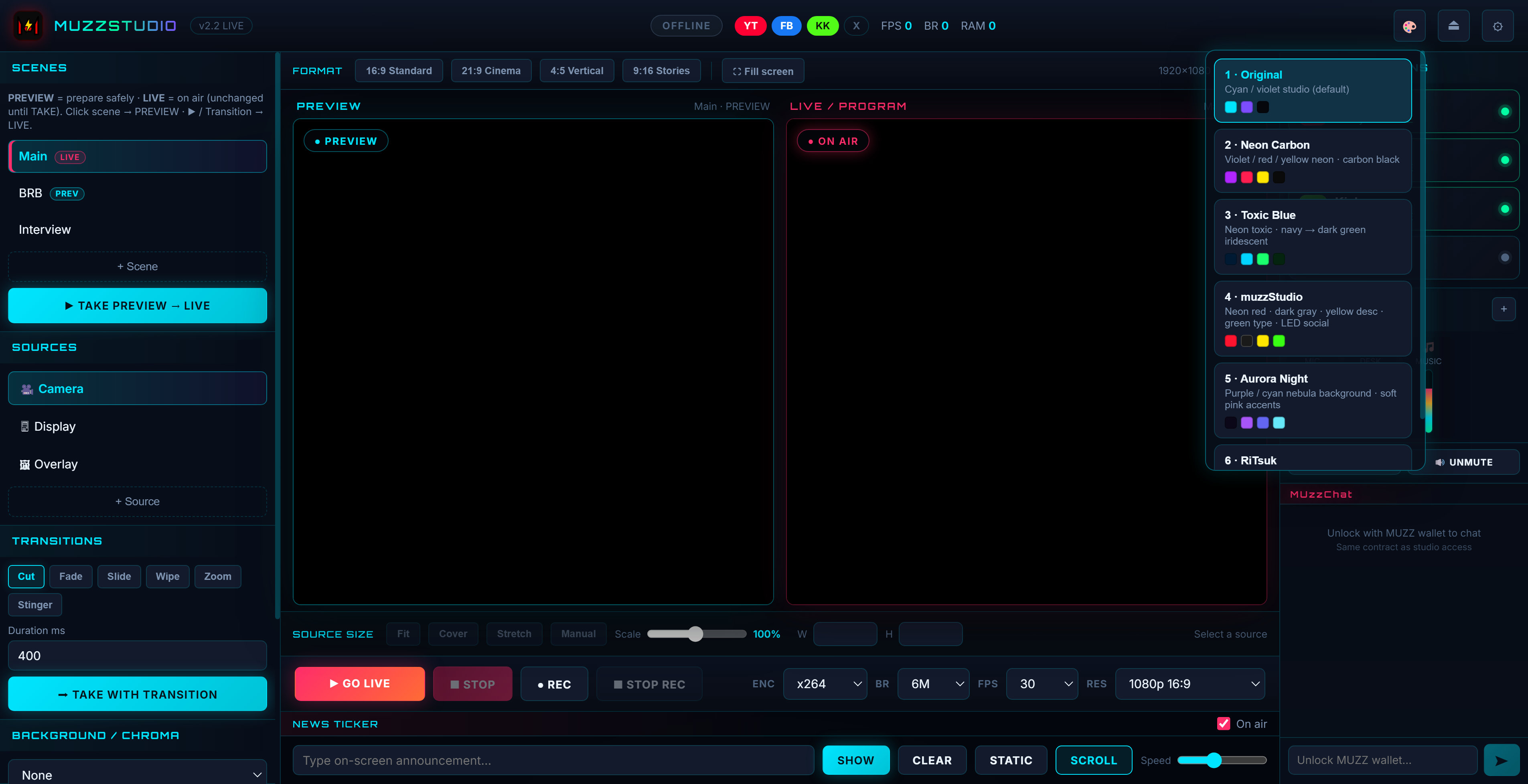 Real MuzzStudio theme paintbrush menu